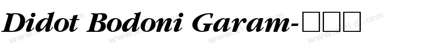 Didot Bodoni Garam字体转换